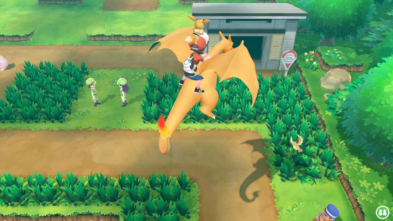 Flying on Charizard